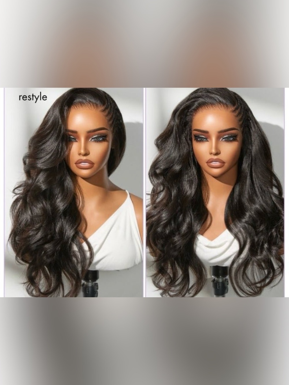 24” Glueless Side Braided Yaki Body Wave  Human Hair Wig🔥🔥